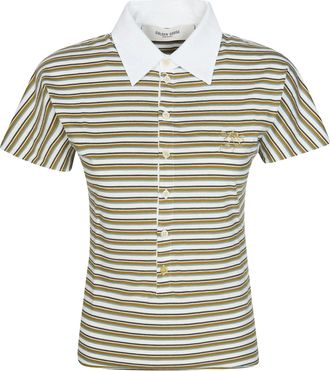 Golden Goose Multicolor Striped Pattern Polo Shirt