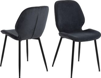 Furniture To Go Femke Dining chair in Anthracite Set of 4