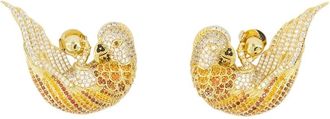 Zimmermann Plume Pave Studs - Dames - Oorbellen - Geel - ONE Size - Accessoires