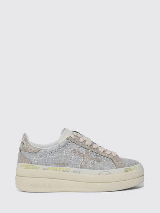 Premiata Claudia Nylon Sneakers with Rhinestones