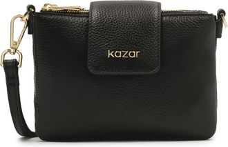 Kazar Kleine heuptas met drie compartimenten - Dames - Schoudertassen - Zwart - ONE Size - Leer - Tassen