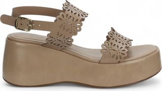 Love Rio Womens Betty Platform Wedge In Nude