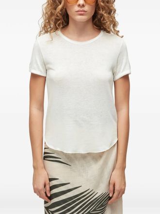 Osklen T-shirt met gewelfde afwerking - Wit