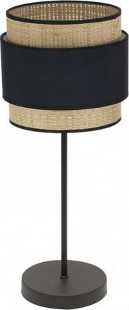 Fabrilamp Sobremesa Negro/natural Modelo Kandy 1xe - Fabrilamp