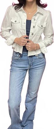 Dear John Denim Rosewood Denim Jacket In White