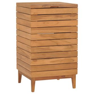 vidaXL Cesto De La Ropa Sucia Madera Maciza De Teca 40x40x70 Cm Vidaxl