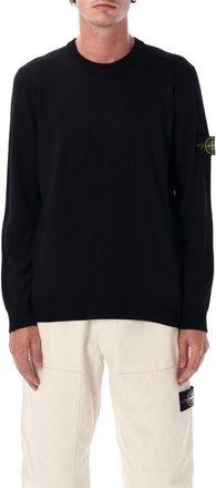 Stone Island Black Crewneck Pullover