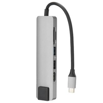 OEM Concentrador Usb-c Port&aacute;til Con Salida Hdmi Fluida, Adaptador Multipuerto (para Transferencia De Datos Ultrarr&aacute;pida), Lector De Tarjetas Y Conectivida
