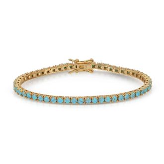 Native Gem Womens Tennis Bracelet In Turquoise