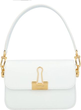 Off-white Plain Binder Kleine Schoudertas - Dames - Schoudertassen - Wit - ONE Size - Katoen - Tassen