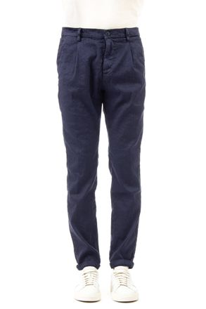 Mason's Amalfi Pleated Linen-Cotton Trousers