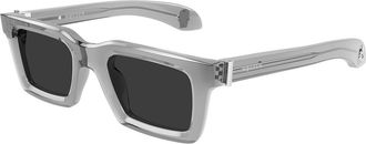 Alexander McQueen AM0506S 006 Mens Sunglasses Grey Size 50
