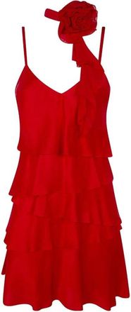 Blugirl Satin Dress With Rouges