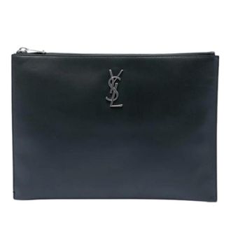 Saint Laurent Pre-owned Cuoio clutches - - Pre-owned - Donna - Blu - ONE SIZE