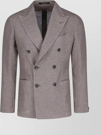 Tagliatore silk virgin wool blazer