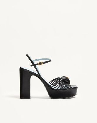 Valentino Garavani Coeur Royal Platform Sandal In Kidskin 115Mm Wo