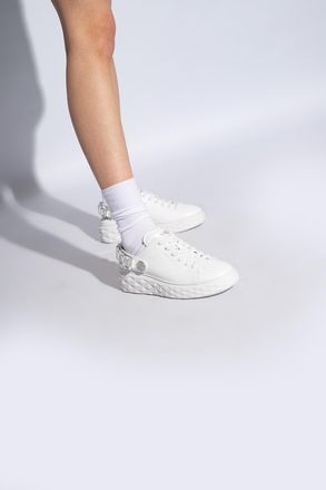 Jimmy Choo London Diamond Maxi Shoes, Womens, White