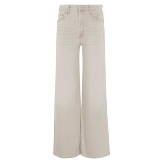 Mother Wide Jeans, female, Beige, Size: W28 Undercover Sneak Jeans