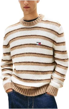 Tommy Hilfiger Rondgebreide trui - Heren - Ronde hals truien - Veelkleurig - S - Katoen - Truien & Vesten