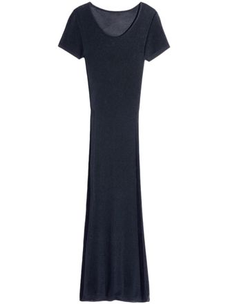 Christophe Lemaire Ankle-Length Column Dress with Textured Panels