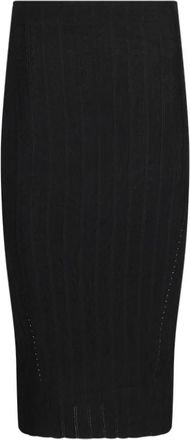 Jacquemus Midi Skirts, female, Black, Size: XS Pralu Midi Skirt