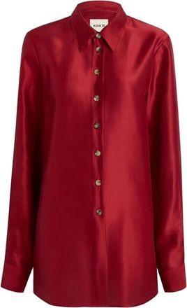 Khaite Shirts - Dames - Overhemden - Rood - S - Overhemden