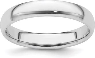 Diamond2Deal Platinum 4mm Lightweight Comfort-Fit Wedding Band Ring
