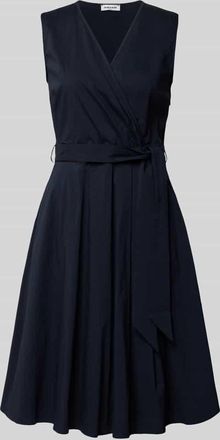 More & More More & More Kleid mit V-Ausschnitt in Wickel-Optik in Marine, Gr&ouml;&szlig;e 34