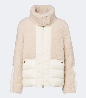 Moncler Chaqueta de plumas Glorieux con teddy