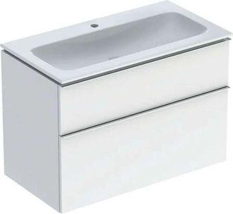 Keramag Keramag - Geberit Icon Set Mueble Lavabo Con Mueble Bajo Lavabo, 2 Cajones