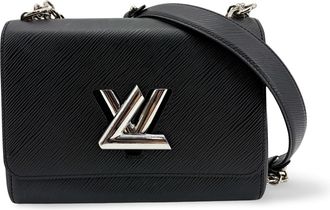Louis Vuitton Twist Epi Leather Black Leather Handbag (Pre-Owned)