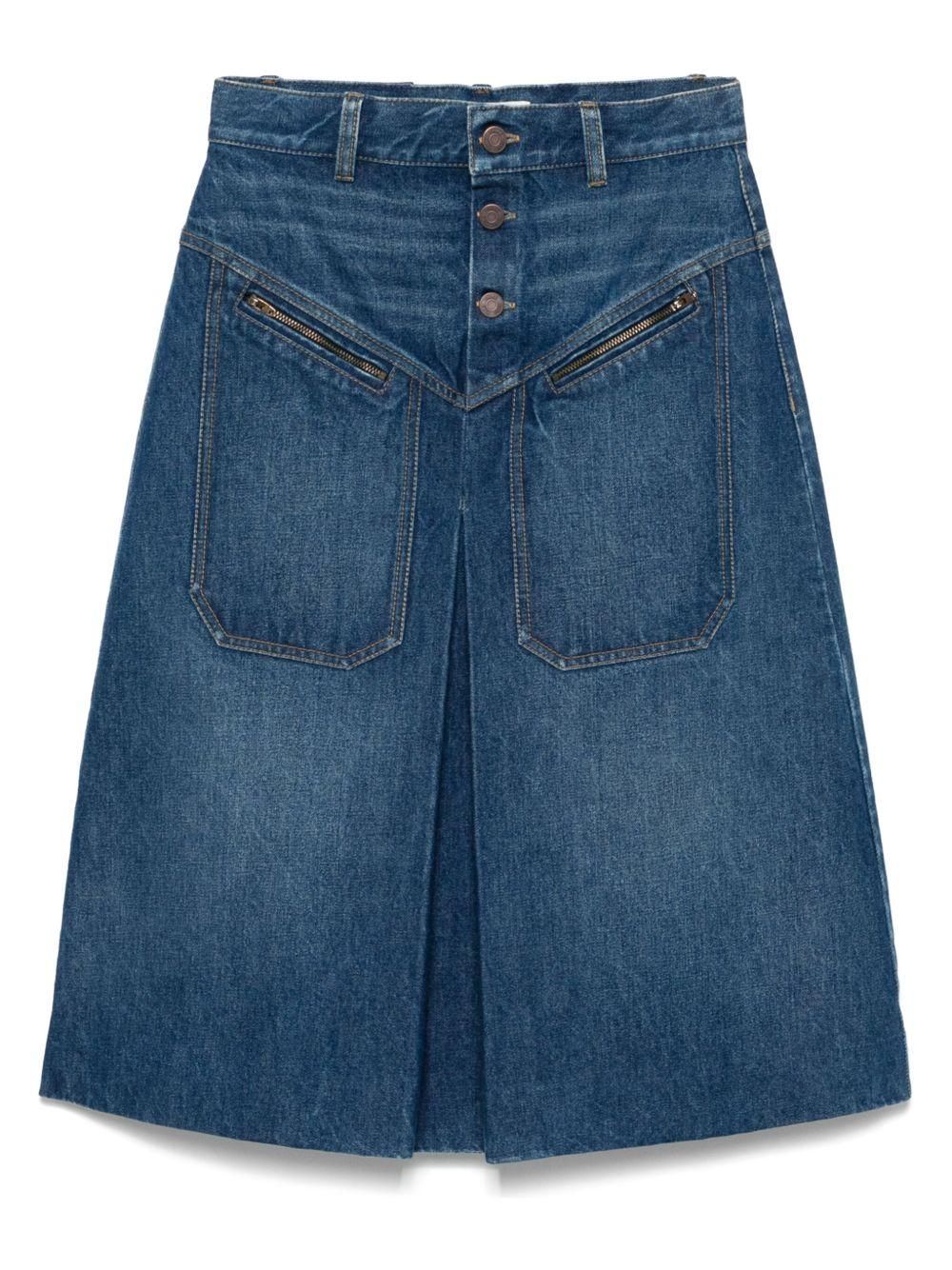 スカート Chloe Delave Cotton Denim Midi Skirt Chloé Blue Cotton Midi Skirt from $791.00 - on Stylight