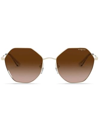 Vogue Eyewear Zonnebril met geometrisch montuur - Goud