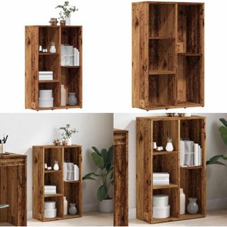 vidaXL Libreria Legno Antico 50x25x80 cm in Legno Multistrato - Libreria antica - Libreria in truciolato
