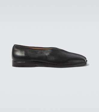 Christophe Lemaire Leather slip-on shoes