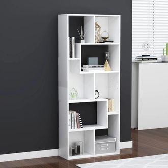 vidaXL Vidaxl - Estanter&iacute;a Librer&iacute;a Madera Contrachapada Blanco 67x24x161 Cm