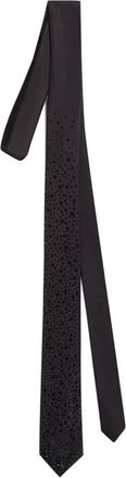 Karl Lagerfeld Cravatta K/Autograph con strass - Nero