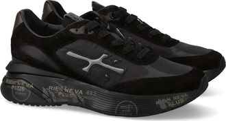 Premiata Chunky Sole Suede Mesh Sneakers