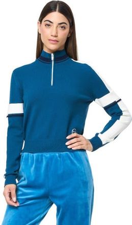 Sergio Tacchini Nota Knit Quarter Zip in Mykonos Blue at Nordstrom, Size Xx-Large
