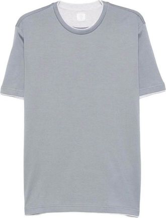 Eleventy T-Shirt Clay And Light Grey