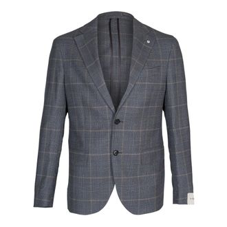 L.B.M. 1911 L.b.m. 1911, Kostuums, Heren, Grijs, M, Wol, Single-breasted pak