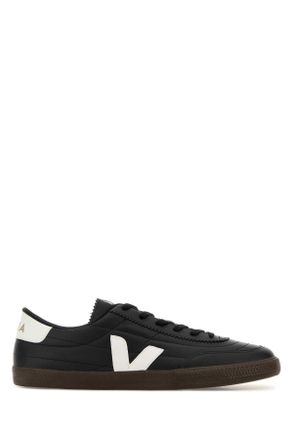 Veja Black Leather Panenka Sneakers