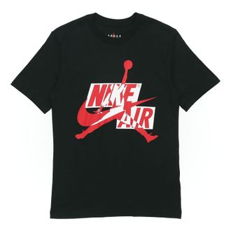 Nike Jordan Air Jordan Jumoman Classics Flying Man Printing Short Sleeve Black CU9571-011