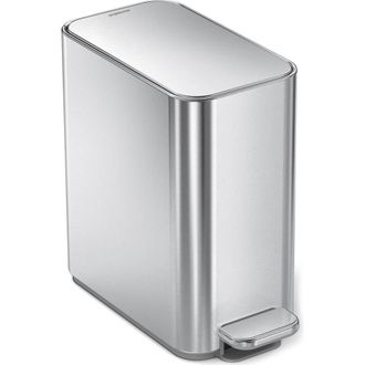 Simplehuman 5L slim step can in Brushed Stainless Steel at Nordstrom