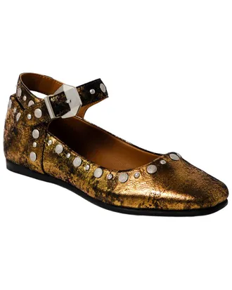 Free People Mystic Mary Leather Flat