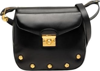 Ferragamo Pre-owned Shoulder Bag - Dames - Vintage Schoudertas - Zwart - ONE Size - Leer - Vintage