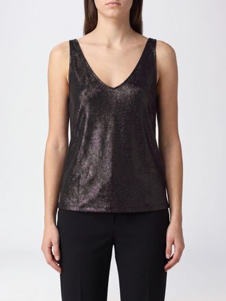 Tom Ford Top in seta e lurex con spalle scoperte e vestibilit&agrave; slim
