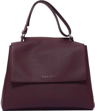 Orciani Sveva Soft Medium - Dames - Handtassen - Rood - ONE Size - Katoen - Tassen