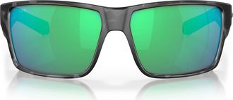 Costa Reefton Pro 65mm Polarized Rectangular Sunglasses in Tiger Shark /Green 580G at Nordstrom