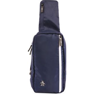 Original Penguin Pete Sling Bag in Navy at Nordstrom Rack